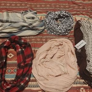 5 Scarves.